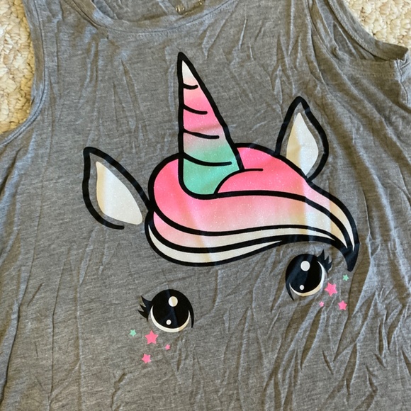 🦄 JUSTICE Girls tank top - unicorn - Picture 2 of 3
